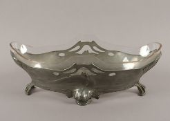 Jugendstil-Jardinière, Zinn, Osiris, um 1900