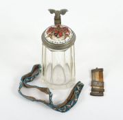 Studentica-Krug, Glas, Porzellandeckel, Wipfel
