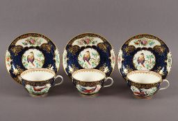 drei Tassen mit UT, England, Booths