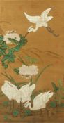 Malerei, China, Farbe auf Seide, Ming-Stil
