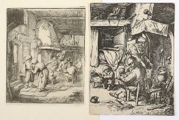 Ostade, Adriaen van, zwei Radierungen, 