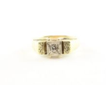 Brillantring, 585/ooo GG, 3,2g
