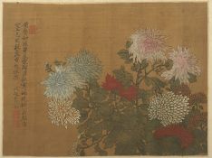 Rollbild, China, 19.Jh., gerahmt