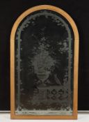 große Fensterscheibe aus einem gründerzeitlichen Stadtpalais, deutsch, 2.H.19.Jh.