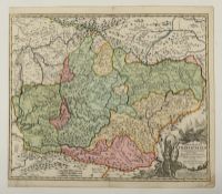 Transsilvanien, Kupferstich, Homann, ungerahmt