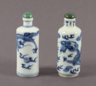 zwei Snuff bottle, Porzellan, China