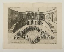 Villa Giulia, Rom, Kupferstich von Paolo Graziani, ungerahmt