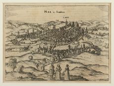 Schwäbisch Hall, Kupferstich, Merian, um 1640, R.