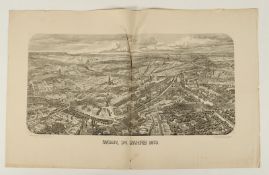 Wien, große Ansicht im Jahre 1873, besch.