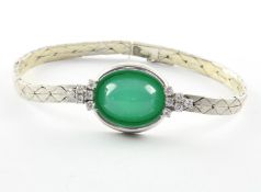Chrysoprasarmband, 585/ooo WG