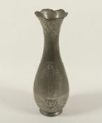 Jugendstil-Vase, Zinn, Modellnr. 4252, Kayser, Krefeld, um 1900