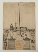 Rom, Obelisk Papst Sixtus V., N. van Aelst, ungerahmt