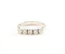 Brillantring, 750/ooo WG, 3,5g