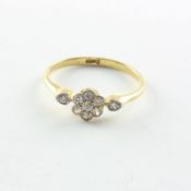 Diamantring, 750/ooo GG, 2,1g