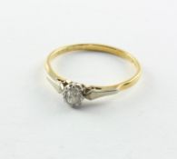 Diamantsolitär, 750/ooo GG, 2,1g
