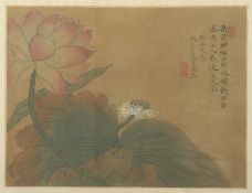 Rollbild, China, 19.Jh., gerahmt