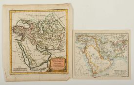 zwei Karten, Türkei/Arabien, besch.