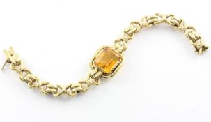 Armband, 585/ooo GG, Citrin, 33,9g