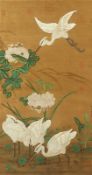 Malerei, China, Farbe auf Seide, Ming-Stil