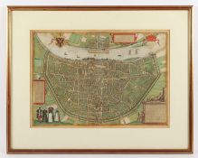 Köln, Besfestigungsplan, Braun & Hogenberg, R.