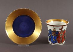 Wappentasse, KPM Berlin, um 1840