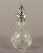 Gewürzstreuer, Glas, 833/ooo, Niederlande, um 1900