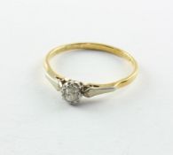 Diamantsolitär, 750/ooo GG, 2,1g
