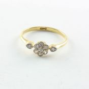Diamantring, 750/ooo GG, 2,1g