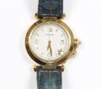 Armbanduhr, 750/ooo GG, Pasha C de Cartier