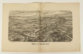 Wien, große Ansicht im Jahre 1873, besch.