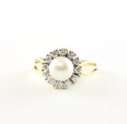 Perl-Brillantring, 585/ooo GG/WG, 5,5g