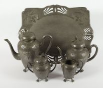 Jugendstil-Kaffeekern, Kayserzinn, um 1900