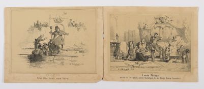 Achenbach, Andreas (1815-1910), zwei Lithos, 