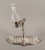 Jugendstil-Likörmenage, WMF, um 1900