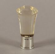 Petschaft, Glas, Montierung 925/ooo, England, 20.Jh.