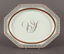 Tablett, KPM Berlin, um 1800