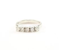 Brillantring, 750/ooo WG, 3,5g