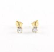 Paar Brillantohrstecker, 750/ooo GG, 1,6g