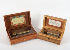 zwei Spieldosen, Thorens und Reuge