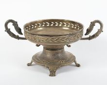 Aufsatzschale, Metall, wohl deutsch, um 1900 