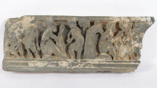 Architekturrelief, grauer Schicht, Pakistan, Gandhara, 2./3.Jh.