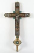 Prozessionskreuz, Messing, deutsch, um 1920
