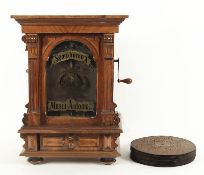 Musikautomat mit Münzautomatik, Symphonion Werke, Leipzig, um 1890