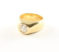 Solitärring, 750/ooo GG, Brillant ca. 2,01 ct.