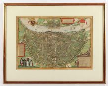 Köln, Befestigungsplan, Braun & Hogenberg, R.