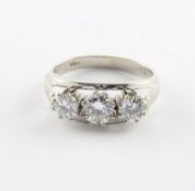 Brillantring, 585/ooo WG, 3,6g
