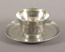 Tasse mit Untertasse, 950/ooo, Cécar Tonnelier, Paris, 1845-82