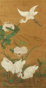 Malerei, China, Farbe auf Seide, Ming-Stil