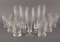 fünf Flöten und sechs Becher, Glas, Theresienthal