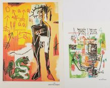 Basquiat, Jean-Michel, nach, zwei Arbeiten, ungerahmt